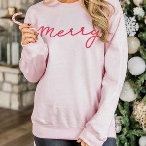 Pink Lily "Merry" Sweatshirt